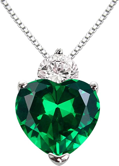 emerald necklace amazon